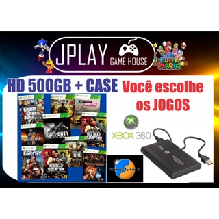 Xbox 360 Rgh Hd 500gb Lotado De Jogos Novinho - Escorrega o Preço