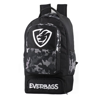 Mochila Térmica Fitness Marmita Master Everbags Preto Camu Cinza