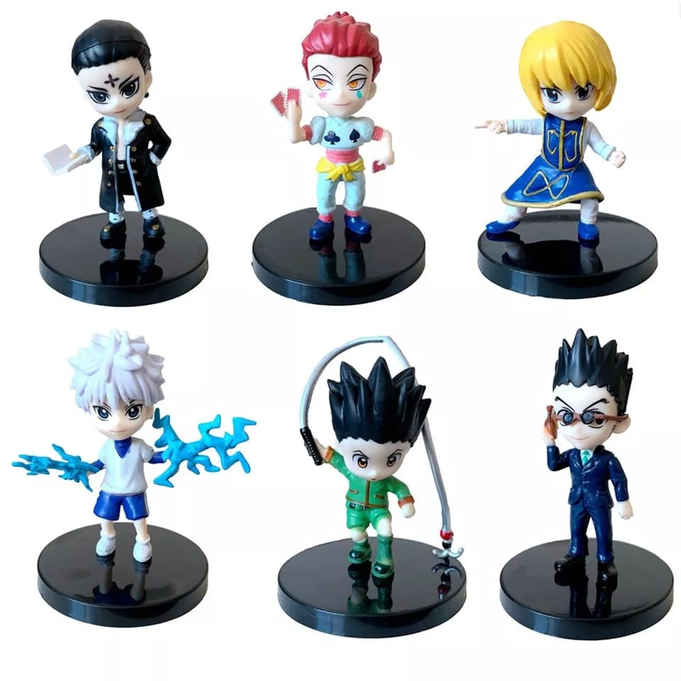 Action figures Hunter x Hunter bonecos do Gon killua Hisoka Kurapika chrollo