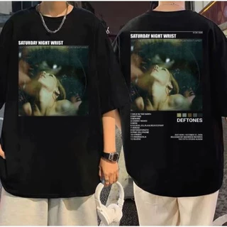 Camiseta Básica Algodão Unissex Deftones Sábado À Noite de Pulso Moda Oferta