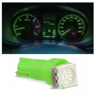 1 Lâmpada T5 1 Led Pinguinho Luz Verde