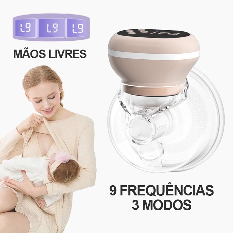 Extrator Bomba Tira Leite Automático Para Amamentação Vestível Com Mãos Livres