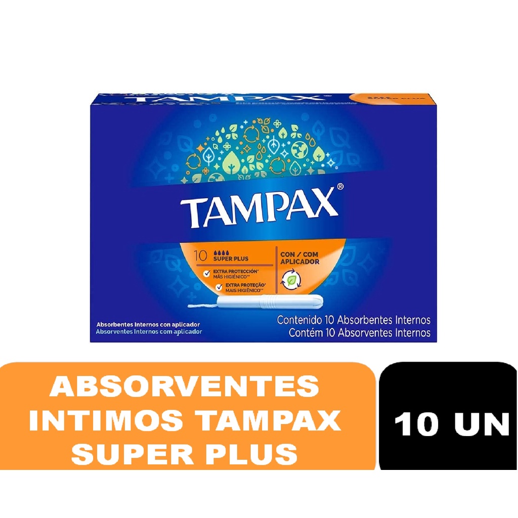 Absorvente Interno Tampax Super Plus 10 unidades 10 Unidades