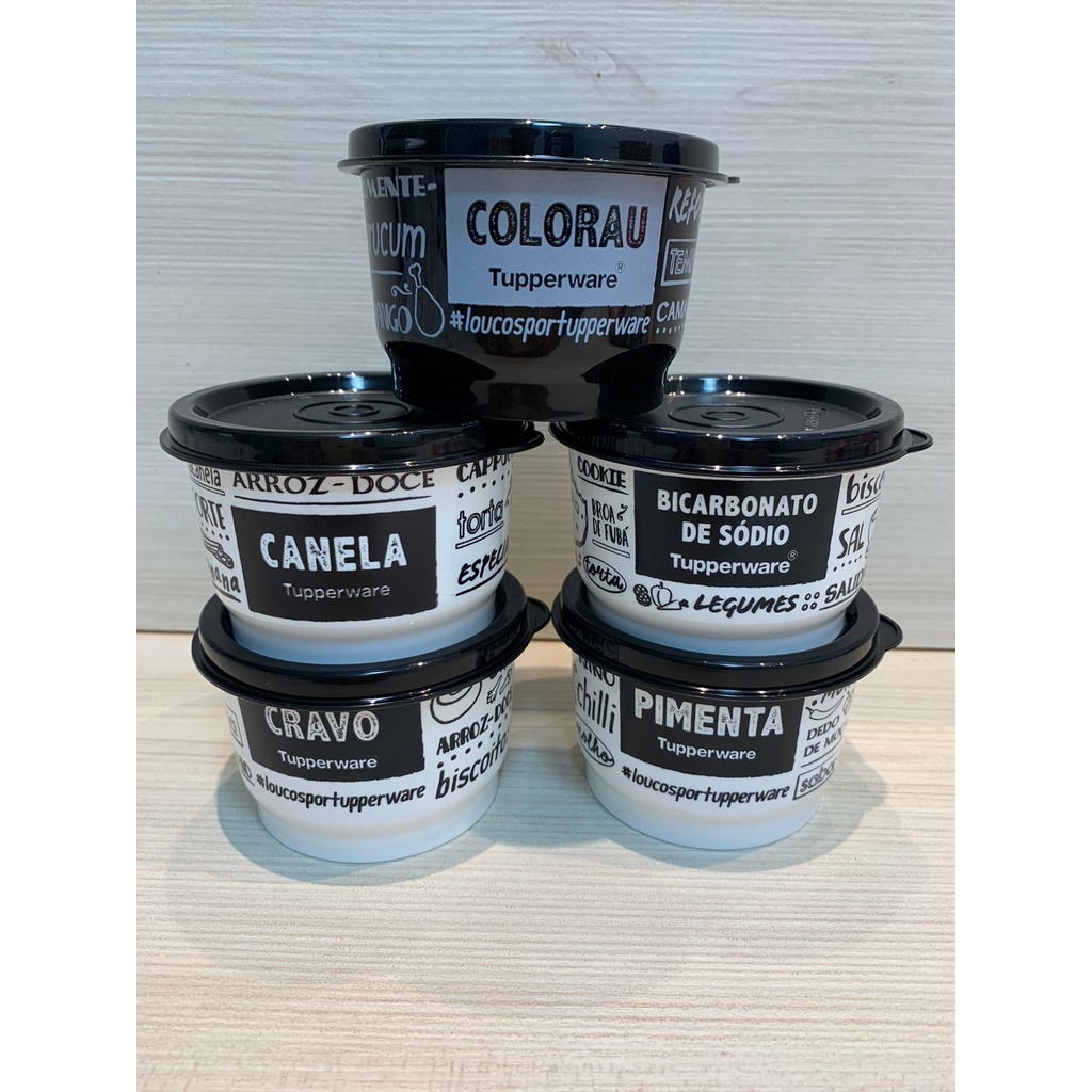 TUPPERWARE POTINHOS DE TEMPERO PB 140ML - DIVERSOS