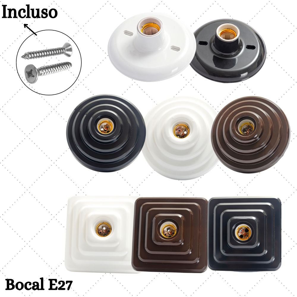 Plafon Com Soquete de Porcelana E27