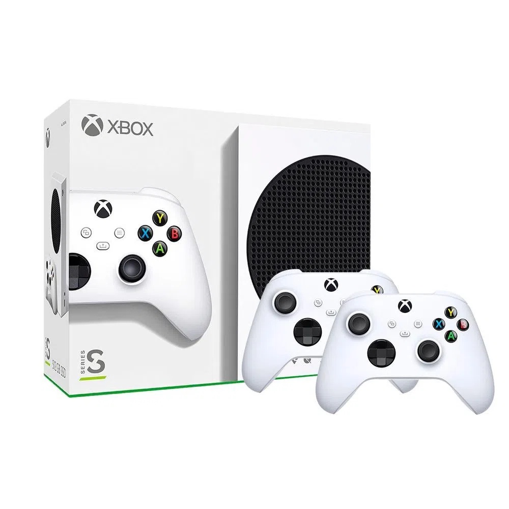 Xbox Séries S com dois controles