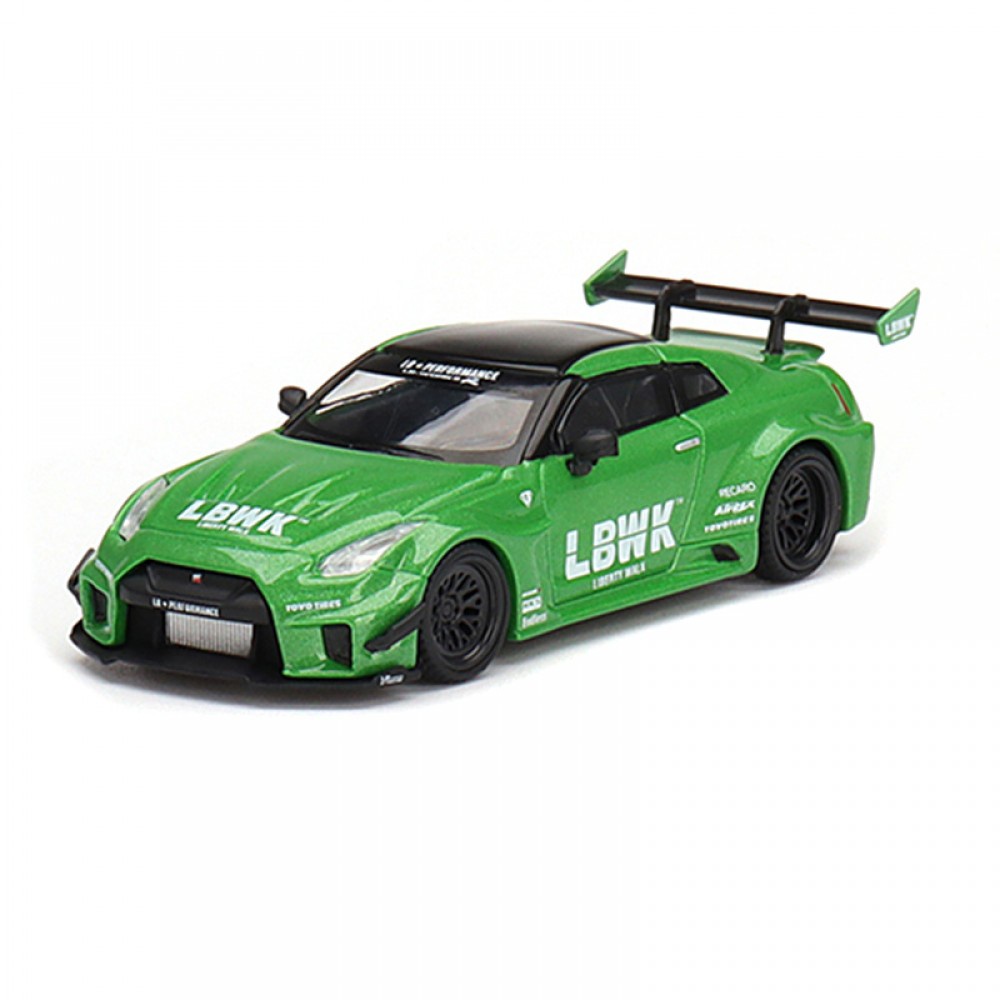 Mini GT MGT00437-R 437 1/64 LB-SILHOUETTE Trabalhos NISSAN 35GT-RR VER . 2 Maçã Verde Escala DIECAST Carro Modelo