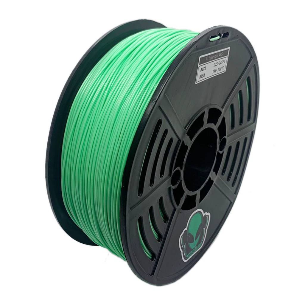 1KG FILAMENTO ABS 3D VERDE SQUID 1.75MM