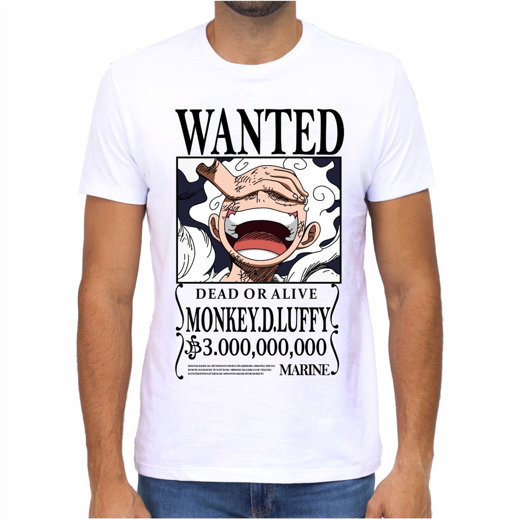 Camisa Camiseta Anime One Piece Luffy Gear 5 Exclusiva