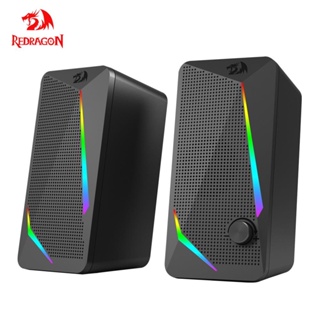 REDRAGON Calliope GS580 3.5 milímetros aux 2.0 stereo surround música RGB  barra de som para computador