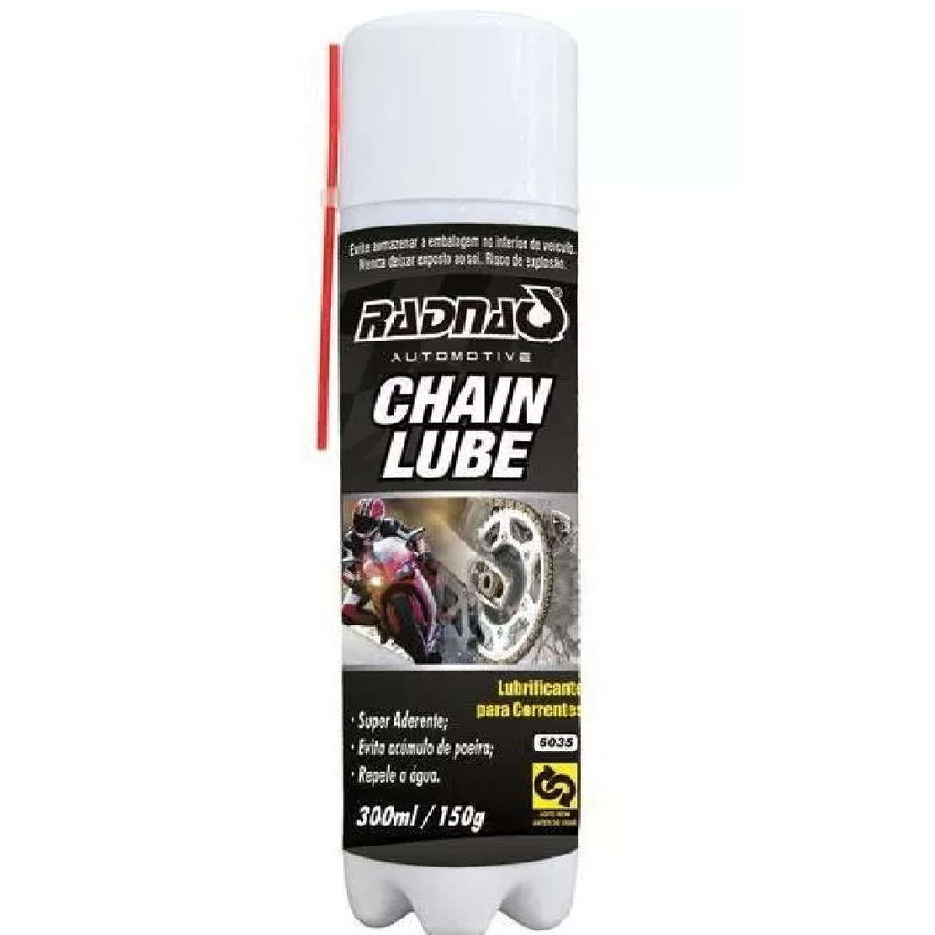 Lubrificante Corrente Chain Lube Aerossol 300ml Radnaq | Shopee Brasil