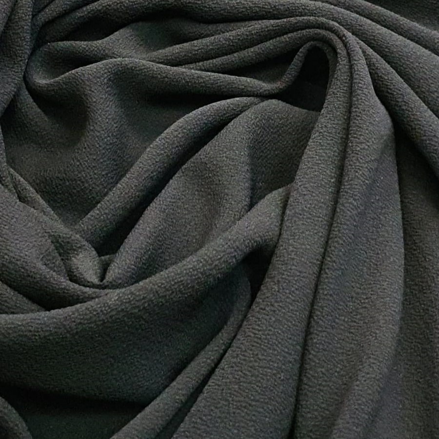 Tecido Crepe Burble Preto com Elastano | Shopee Brasil