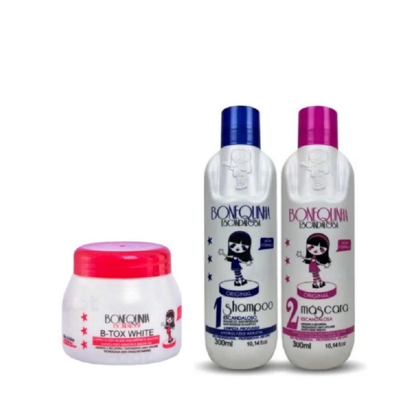 Kit Progressiva Bonequinha Escandalosa 300ml + Botox 250g | Shopee Brasil