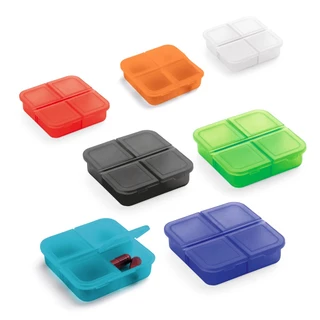 Porta comprimidos com 4 divisórias em Oferta na Shopee