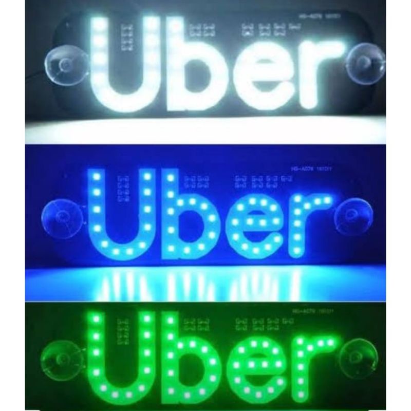 placa led para motorista aplicativo