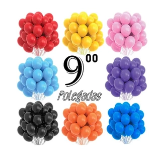 10 Unidades Balão Bexiga Lisa N°9