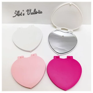 Espelho Coração - Espelho de bolsa - 7cm - Pacote com 5 unidades