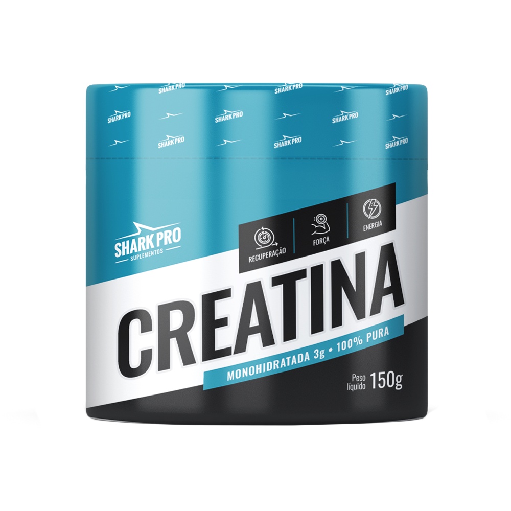 Creatina Monohidratada 100% Pura 150g - Shark Pro | Shopee Brasil