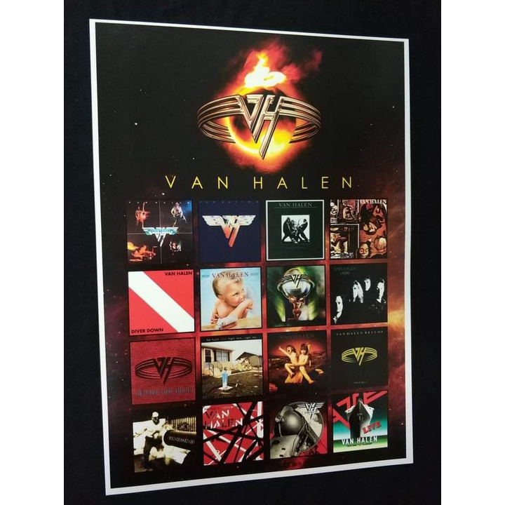Van Halen Banda Poster cartaz vinil cd Eddie Van Halen rock heavy metal ...