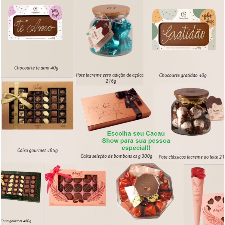 Cacau Show Chocolate Ovos de Pascoa. Seleção Barradíssimos 50