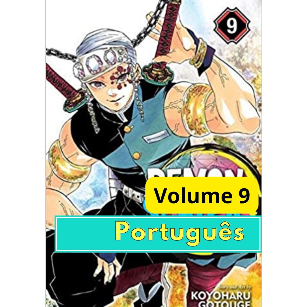 Demon Slayer Kimetsu no Yaiba Mangá Volume 9 Novo Lacrado