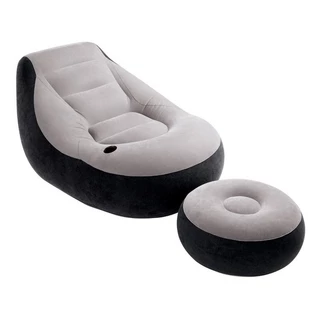 Poltrona Inflável Ultra Lounge Com Pufe ± Bombinha Envio Imediato Promoção