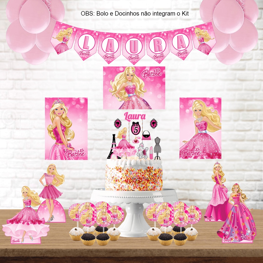Kit Festa Barbie Aniversário Completa Balão
