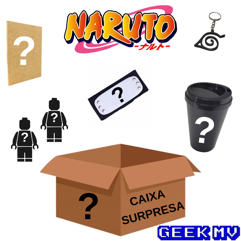 Caixa Misteriosa Naruto - Box Naruto - GEEK MV | Shopee Brasil