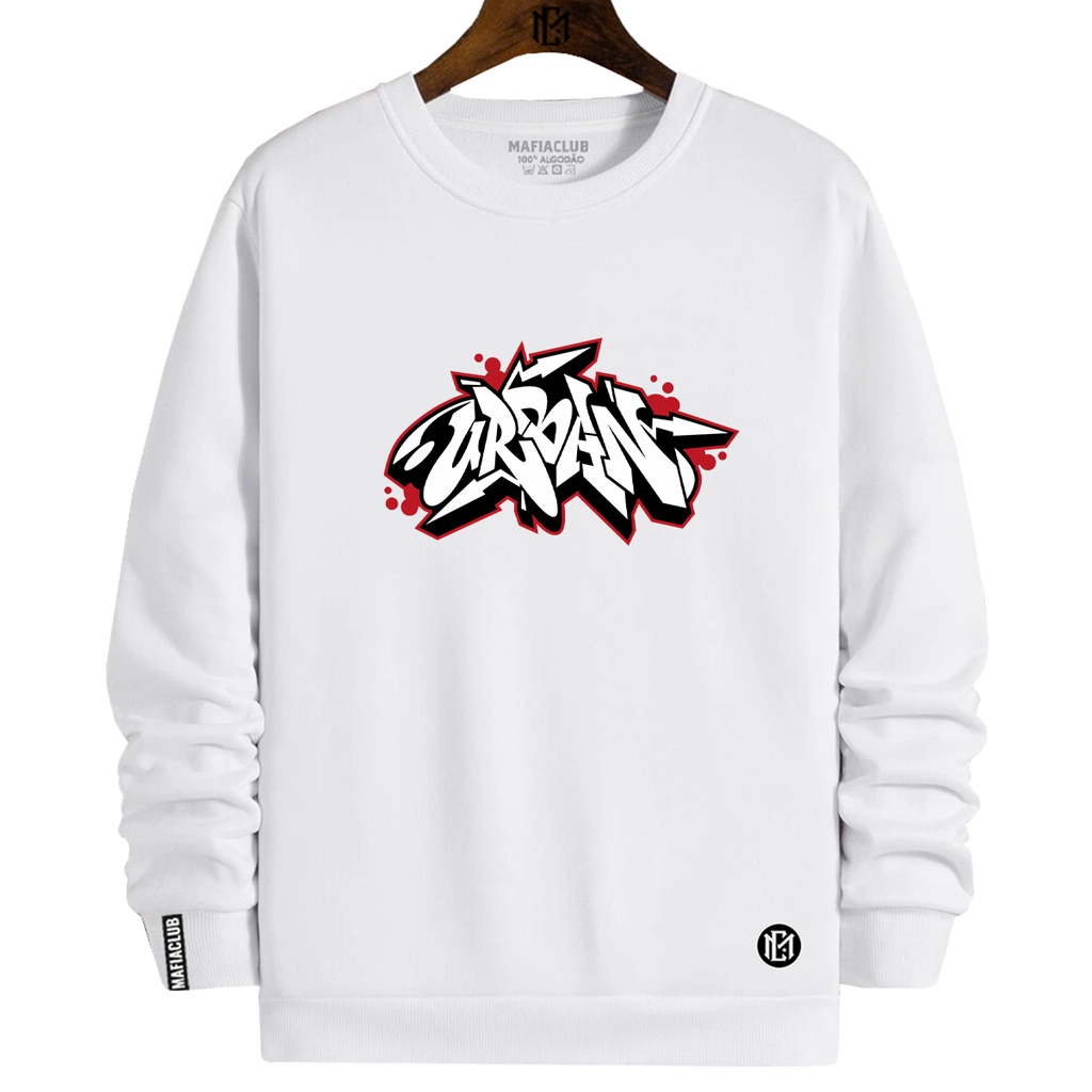 Blusa de Frio Moletom Gola Redonda URBANO Envio Imediato