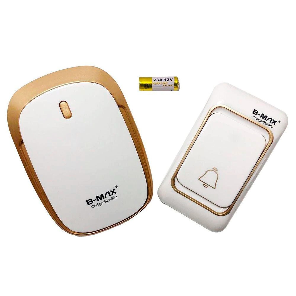 Campainha Residencial Sem Fio Wireless Resistente A Agua Wifi Shopee