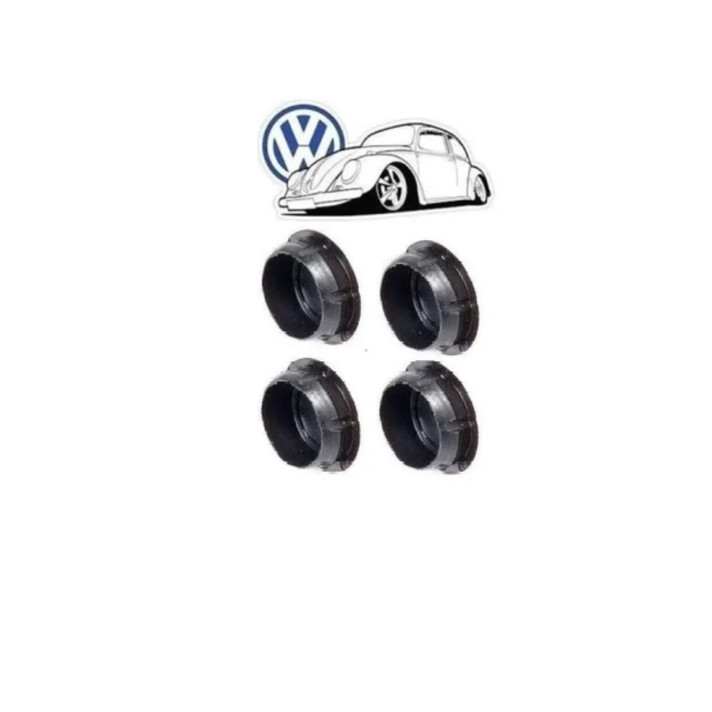 Tampa Pé De Coluna Fusca Tampão Parafuso (kit C/4)