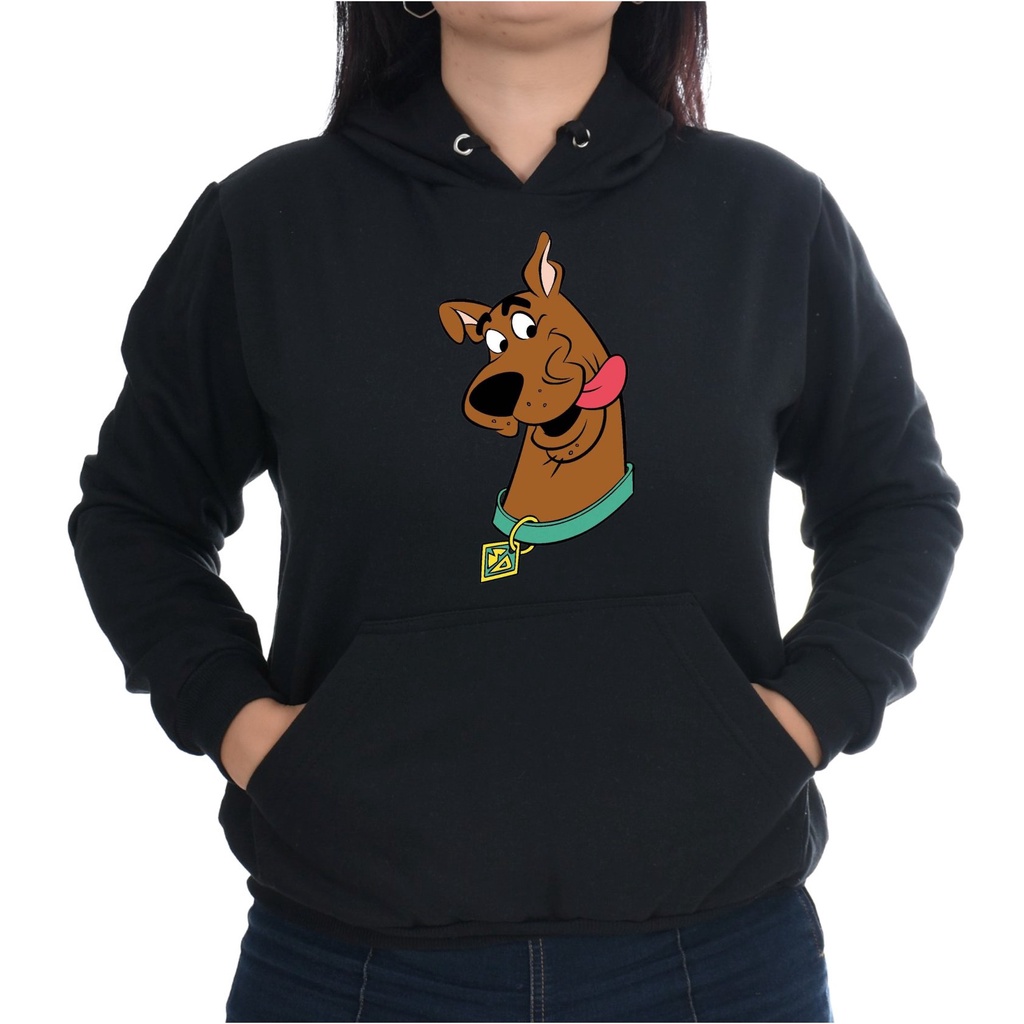 Blusa Moletom Canguru Capuz Bolso Feminina Scooby Doo Cachorro Shopee Brasil 7613