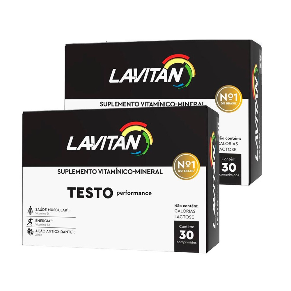 2un Lavitan Testo Performance Polivitamínico 30 Comprimidos