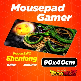 Mouse Pad Gamer Personalizado - Shenlong Esferas do Dragão - Dragon Ball Z - DBZ - Anime - 90x40cm