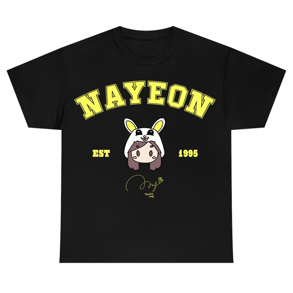 Camiseta T-shirt Unissex Algodão Nayeon Twice Bunny Kpop | Shopee