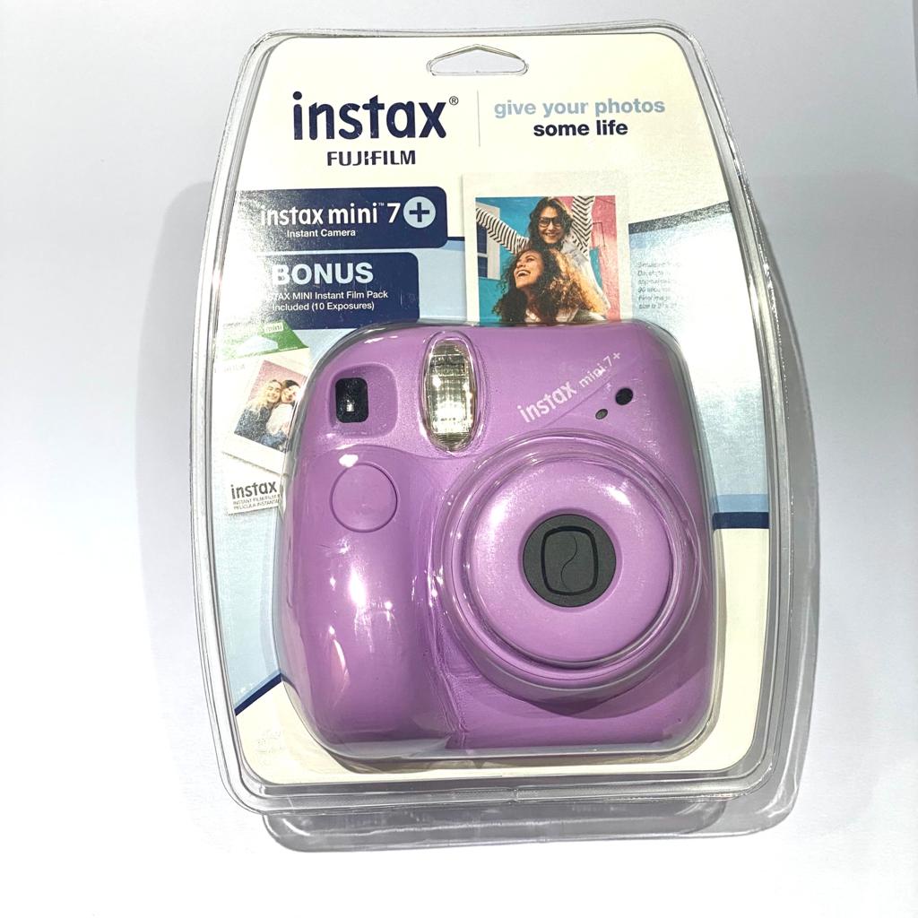 Cámara Instantánea Fujifilm Instax Mini 7+ Gray + Papel Térmico