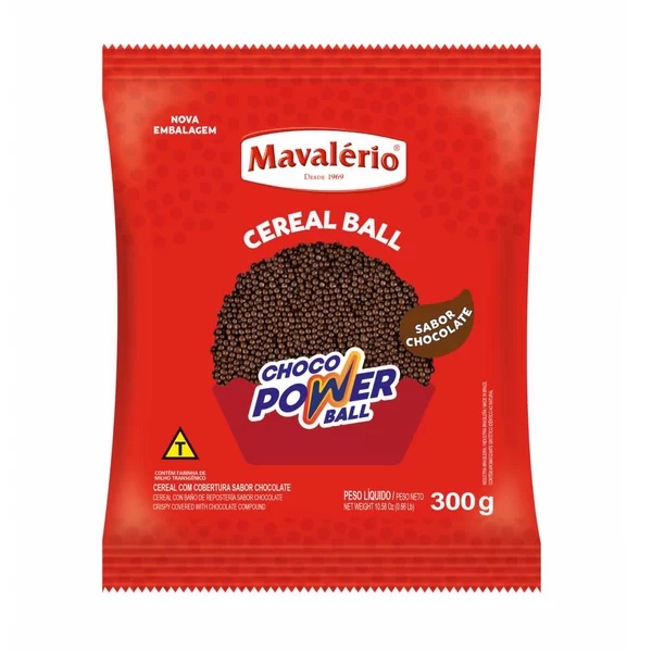 Micro Choco Power Ball Chocolate Mavalério 300g | Shopee Brasil