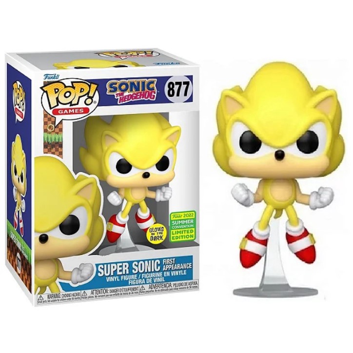 Funko Pop! GamesSonic The Hedgehog Super Silver & Super Tails 2 Pack 2020  Summer Convention Exclusive Vinyl Figure 