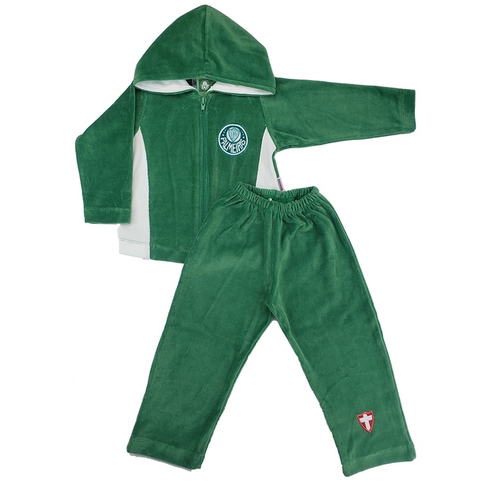 Conjunto Agasalho Infantil e Bebê Palmeiras Calça E Blusa