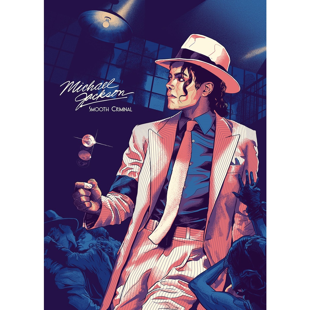 Quadro decorativo mdf MICHAEL JACKSON - A4 20x29 - Vinil