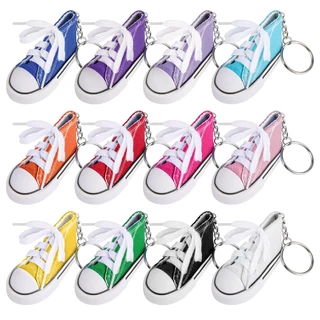 Chaveiro para Chave 12 Cores Chaveiro de Moto Mini Sapato de Festa Favorece a Granel Para Homens Mulheres , Crianças e Adultos Chaveiros de Lona Presentes Presente de Aniversário