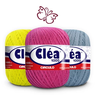 Linha Fio Clea 1000m Circulo - Crochê/Tricô/Bordado em Oferta na Shopee