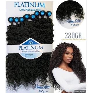 Cabelo Platinum Meria 100% Human Hair Natural 65cm 280g