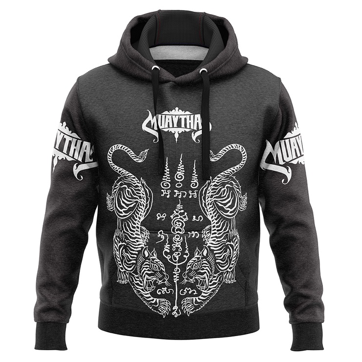 Moletom TWIN Tiger Muay Thai Thailand Boxe JiuJitsu Academia Treino blusa Atleta com Futuro