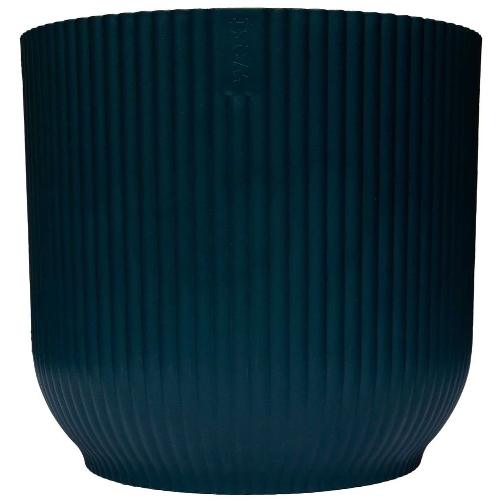 VASO CACHEPOT SIENA 16x14cm AZUL PETROLEO WEST GARDEN