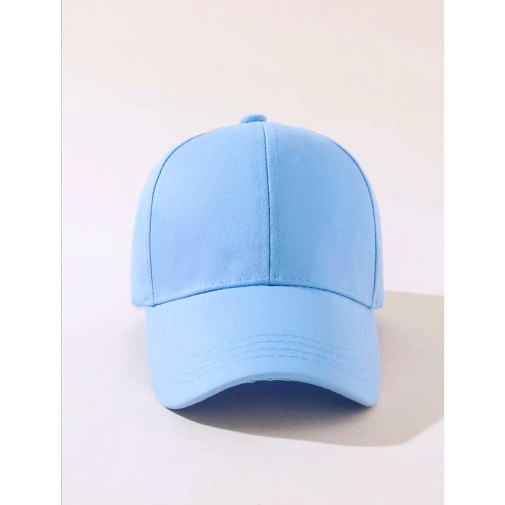 Boné Liso Básico Adulto Unissex Ajustável Aba Curva Em Cores | Shopee ...