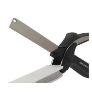 Tesoura 3 Em 1 Com Faca Corta Legumes Clever Cutter Original Faca Inox Multiuso