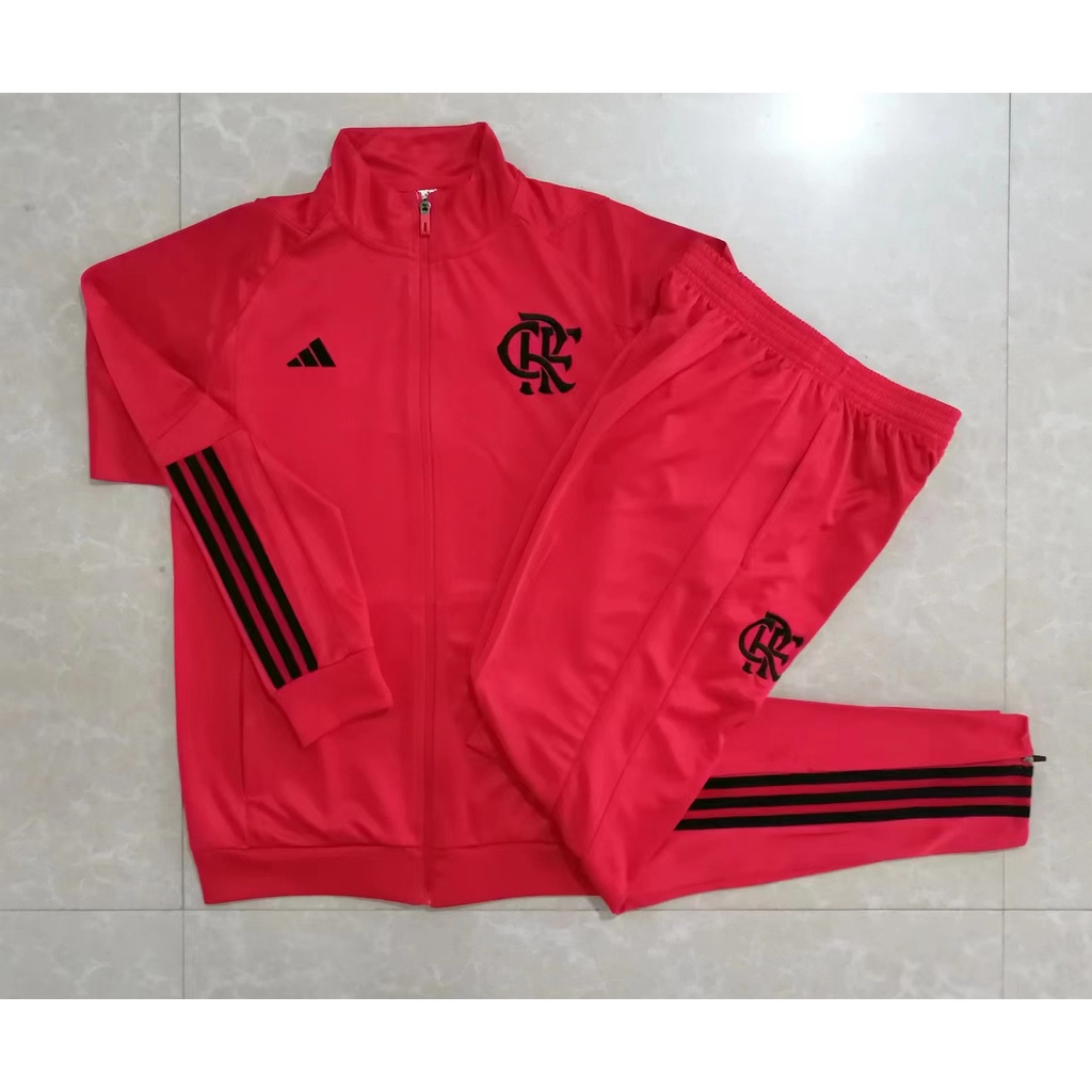 2324 Game Season New Style Flamengo Red Home Casaco De Manga Longa Outono Inverno Futebol Masculino Saída Uniforme Brasil Clube