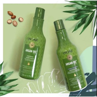 Inoar Kit Argan Oil System Hidratante Shampoo 1 Litro + Condicionador 1 Litro