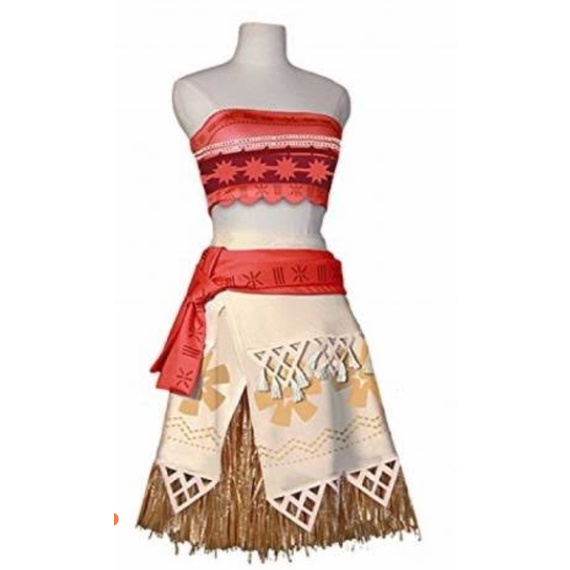 fantasia Moana luxo com flor de cabelo | Shopee Brasil